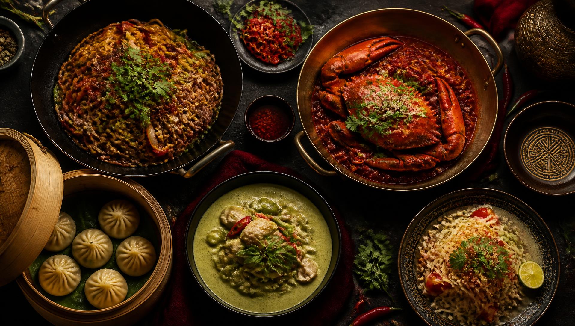 Wok-fired Chinese and Thai dishes served family style